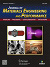 JOURNAL OF MATERIALS ENGINEERING AND PERFORMANCE雜志封面